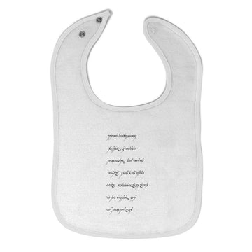 Cloth Bibs for Babies The Created Language Trilogy Lord Rings Baby Accessories