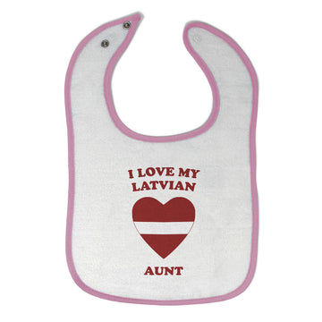 Cloth Bibs for Babies I Love My Latvian Aunt Countries Baby Accessories Cotton