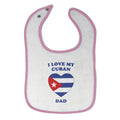 Cloth Bibs for Babies I Love My Cuban Dad Countries Baby Accessories Cotton