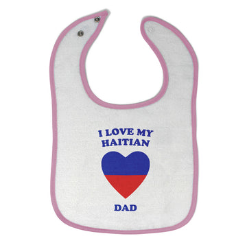 Cloth Bibs for Babies I Love My Haitian Dad Countries Baby Accessories Cotton