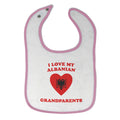 Cloth Bibs for Babies I Love My Albanian Grandparents Countries Baby Accessories