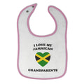 Cloth Bibs for Babies I Love My Jamaican Grandparents Countries Baby Accessories