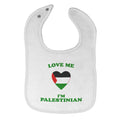 Cloth Bibs for Babies Love Me I'M Palestinian Countries Baby Accessories Cotton