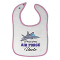 Cloth Bibs for Babies Proud of My Air Force Uncle Baby Accessories Cotton