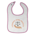 Cloth Bibs for Babies Attorney Work Product Style E Funny Humor Baby Accessories