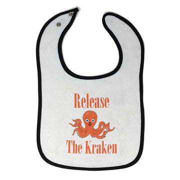 Cloth Bibs for Babies Release The Kraken Funny Humor Baby Accessories Cotton