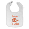 Cloth Bibs for Babies Release The Kraken Funny Humor Baby Accessories Cotton