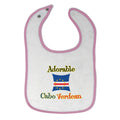 Cloth Bibs for Babies Adorable Cabo Verdean Cape Verde Baby Accessories Cotton