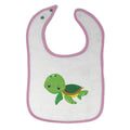 Cloth Bibs for Babies Green Turtle Animals Ocean Baby Accessories Cotton