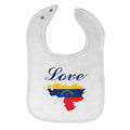 Cloth Bibs for Babies Love Venezuela A Countries Love Baby Accessories Cotton