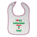 Cloth Bibs for Babies I Love My Jordanian Dad Style B Baby Accessories Cotton