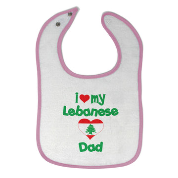 Cloth Bibs for Babies I Love My Jordanian Dad Style B Baby Accessories Cotton