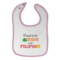 Cloth Bibs for Babies Proud to Be Irish and Filipino Baby Accessories Cotton