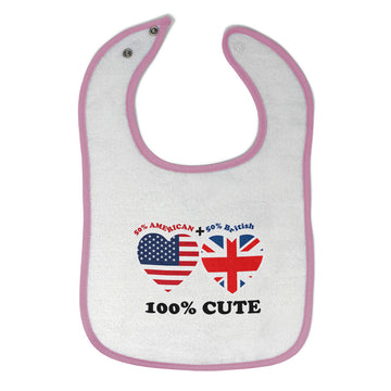 Cloth Bibs for Babies 50% British + 50% American = 100% Cute Baby Accessories