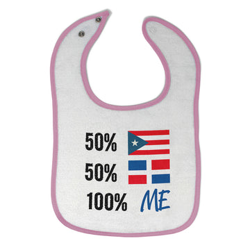 Cloth Bibs for Babies 50% Puerto Rican 50% Dominican = 100% Me Baby Accessories