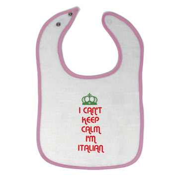 Cloth Bibs for Babies I Can'T Keep Calm I'M Italian Italy Baby Accessories