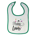 Cloth Bibs for Babies Bunny Love Baby Accessories Burp Cloths Cotton