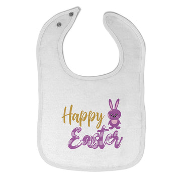 Cloth Bibs for Babies Happy Easter Purple Baby Accessories Burp Cloths Cotton