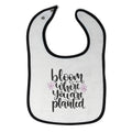 Cloth Bibs for Babies Bloom Where You Are Planted Baby Accessories Cotton