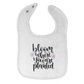 Cloth Bibs for Babies Bloom Where You Are Planted Baby Accessories Cotton