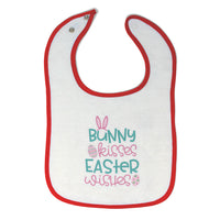 Cloth Bibs for Babies Bunny Kisses & Easter Wishes Color Baby Accessories Cotton - Cute Rascals