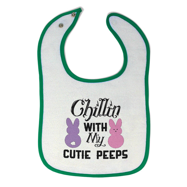 Cloth Bibs for Babies Chilin with My Cutie Peeps Baby Accessories Cotton - Cute Rascals