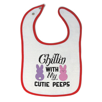 Cloth Bibs for Babies Chilin with My Cutie Peeps Baby Accessories Cotton