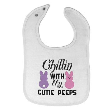 Cloth Bibs for Babies Chilin with My Cutie Peeps Baby Accessories Cotton