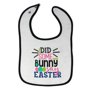 Cloth Bibs for Babies Did Some Bunny Say Easter Baby Accessories Cotton