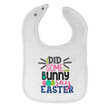 Cloth Bibs for Babies Did Some Bunny Say Easter Baby Accessories Cotton