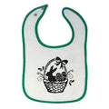 Cloth Bibs for Babies Easter Basket Rabbit Eggs Baby Accessories Cotton