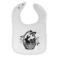 Cloth Bibs for Babies Easter Basket Rabbit Eggs Baby Accessories Cotton