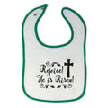 Cloth Bibs for Babies Rejoice He Is Risen Baby Accessories Burp Cloths Cotton