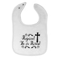 Cloth Bibs for Babies Rejoice He Is Risen Baby Accessories Burp Cloths Cotton