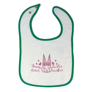 Cloth Bibs for Babies Bunny Kisses Easter Wishes Baby Accessories Cotton