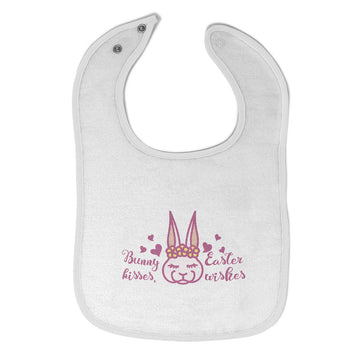 Cloth Bibs for Babies Bunny Kisses Easter Wishes Baby Accessories Cotton