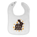 Cloth Bibs for Babies Follow The Bunny He Has Chocolate Baby Accessories Cotton