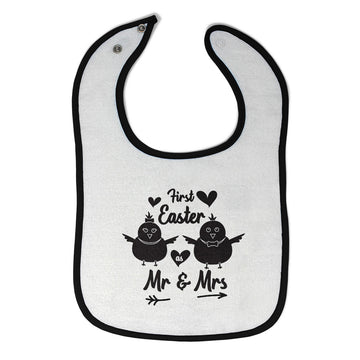 Cloth Bibs for Babies First Easter as Mr & Mrs Baby Accessories Cotton