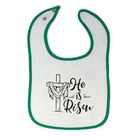 Cloth Bibs for Babies He Is Risen Baby Accessories Burp Cloths Cotton - Cute Rascals