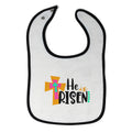 Cloth Bibs for Babies He Is Risen Baby Accessories Burp Cloths Cotton