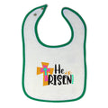 Cloth Bibs for Babies He Is Risen Baby Accessories Burp Cloths Cotton