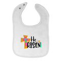 Cloth Bibs for Babies He Is Risen Baby Accessories Burp Cloths Cotton