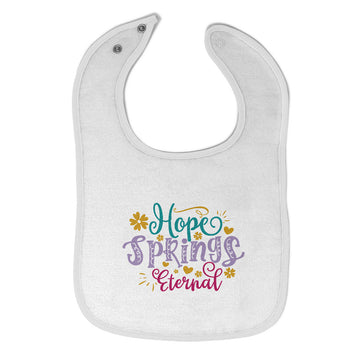 Cloth Bibs for Babies Hope Spring Eternal Baby Accessories Burp Cloths Cotton