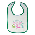 Cloth Bibs for Babies Happy Easter Rabbits Baby Accessories Burp Cloths Cotton