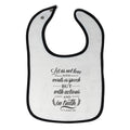 Cloth Bibs for Babies Love with Words Or Speech Or Actions and in Truth Cotton