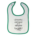 Cloth Bibs for Babies Love with Words Or Speech Or Actions and in Truth Cotton