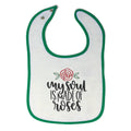 Cloth Bibs for Babies My Soul Is Made of Roses Baby Accessories Cotton