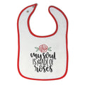 Cloth Bibs for Babies My Soul Is Made of Roses Baby Accessories Cotton