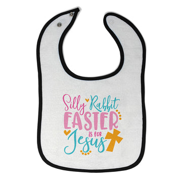 Cloth Bibs for Babies Silly Rabbit Easter Is for Jesus Cross Baby Accessories