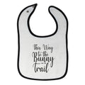 Cloth Bibs for Babies This Way to The Bunny Trail Baby Accessories Cotton